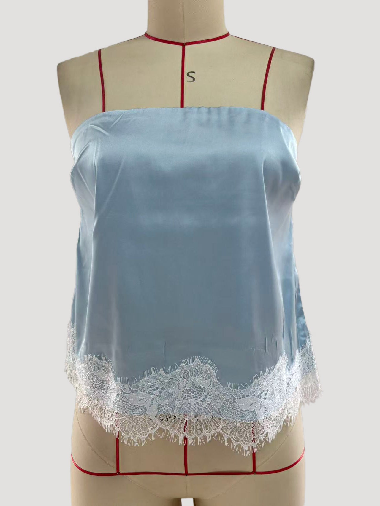 Camisole Top with Lace Hem
