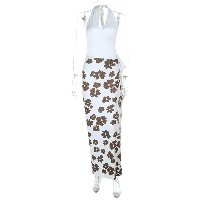 Floral Maxi Dress with Slit
