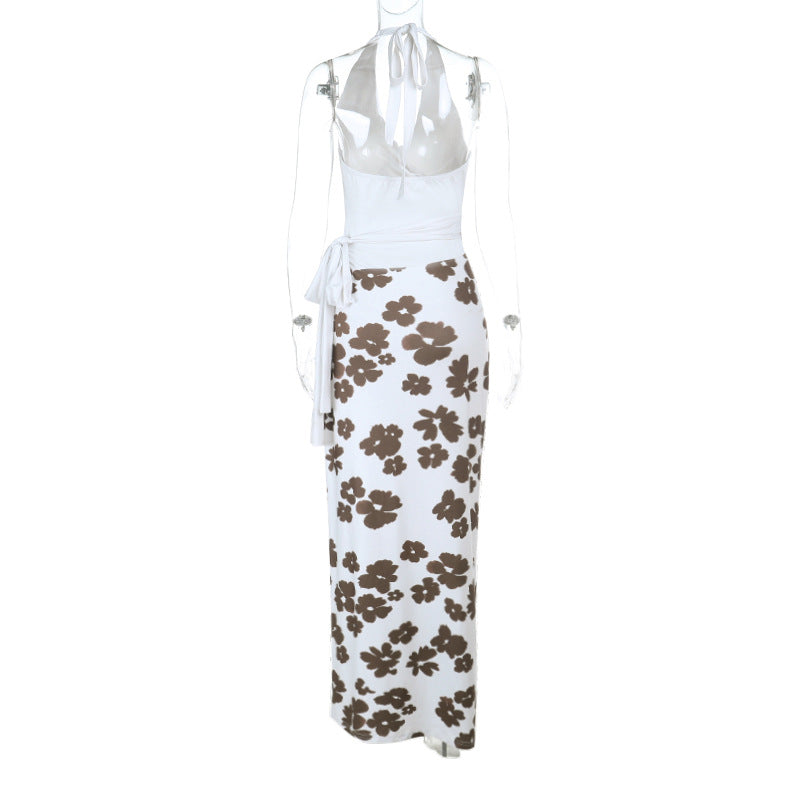 Floral Maxi Dress with Slit