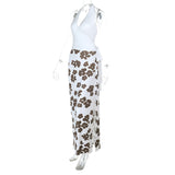 Floral Maxi Dress with Slit