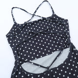 Polka Dot Bodycon Mini Dress
