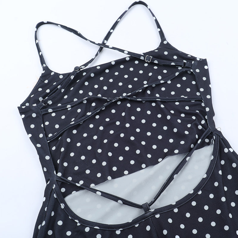 Polka Dot Bodycon Mini Dress