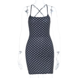 Polka Dot Bodycon Mini Dress