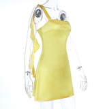Sleeveless Mini Dress with Ruffle Hem