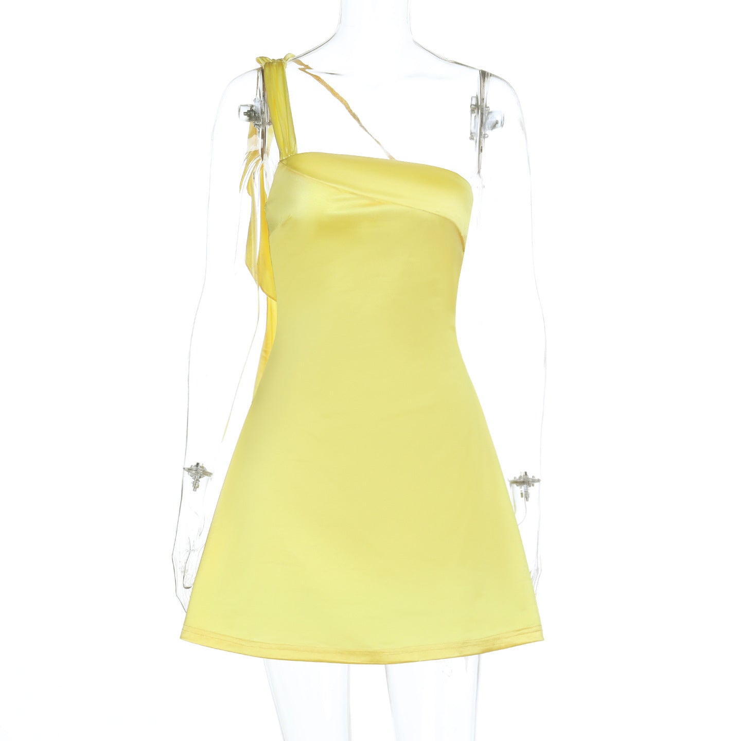 Sleeveless Mini Dress with Ruffle Hem