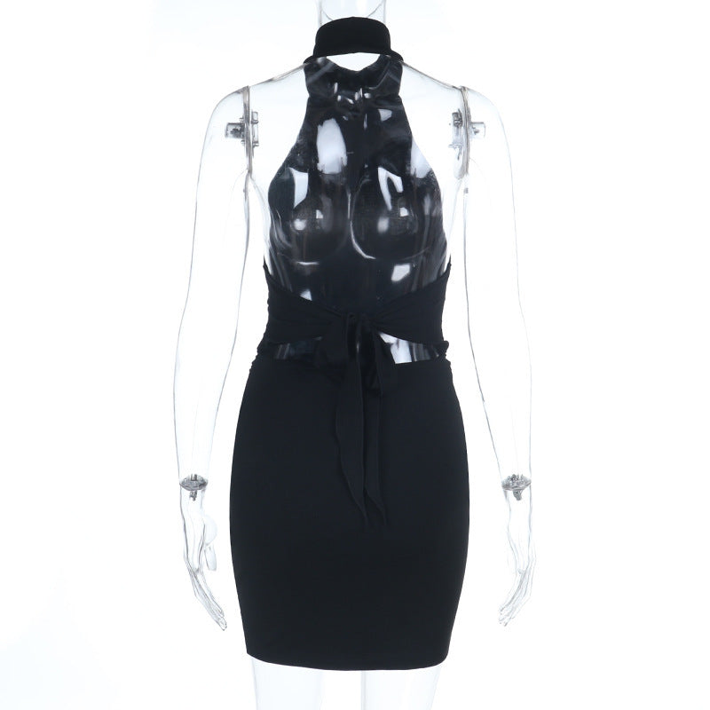 Halter Neck Bodycon Mini Dress