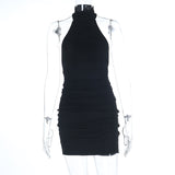 Halter Neck Bodycon Mini Dress