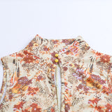 Floral Sleeveless Dress with Side Slit