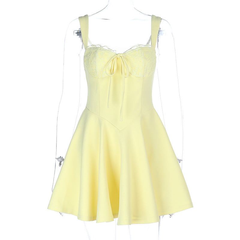 Flared Dress with Sweetheart Neckline