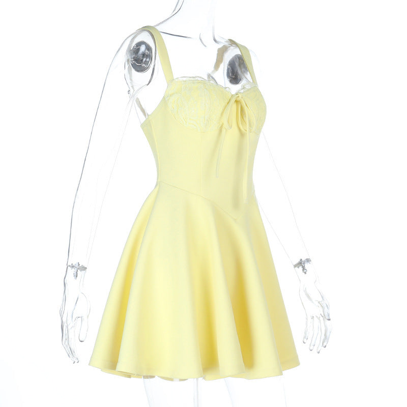 Flared Dress with Sweetheart Neckline