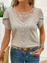 Fashion Top with Intricate Lace Detailing