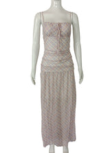 Plaid Sleeveless Dress with Tie Detail