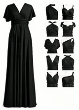Off-Shoulder Black Evening Gown