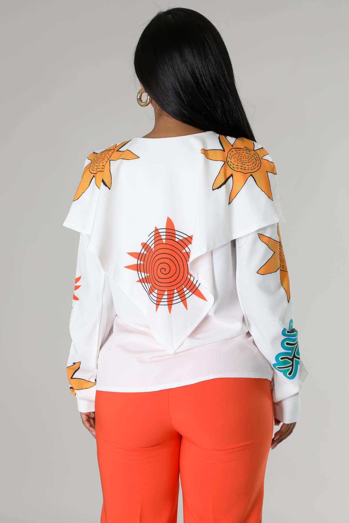 Colorful Printed Button-Down Shirt