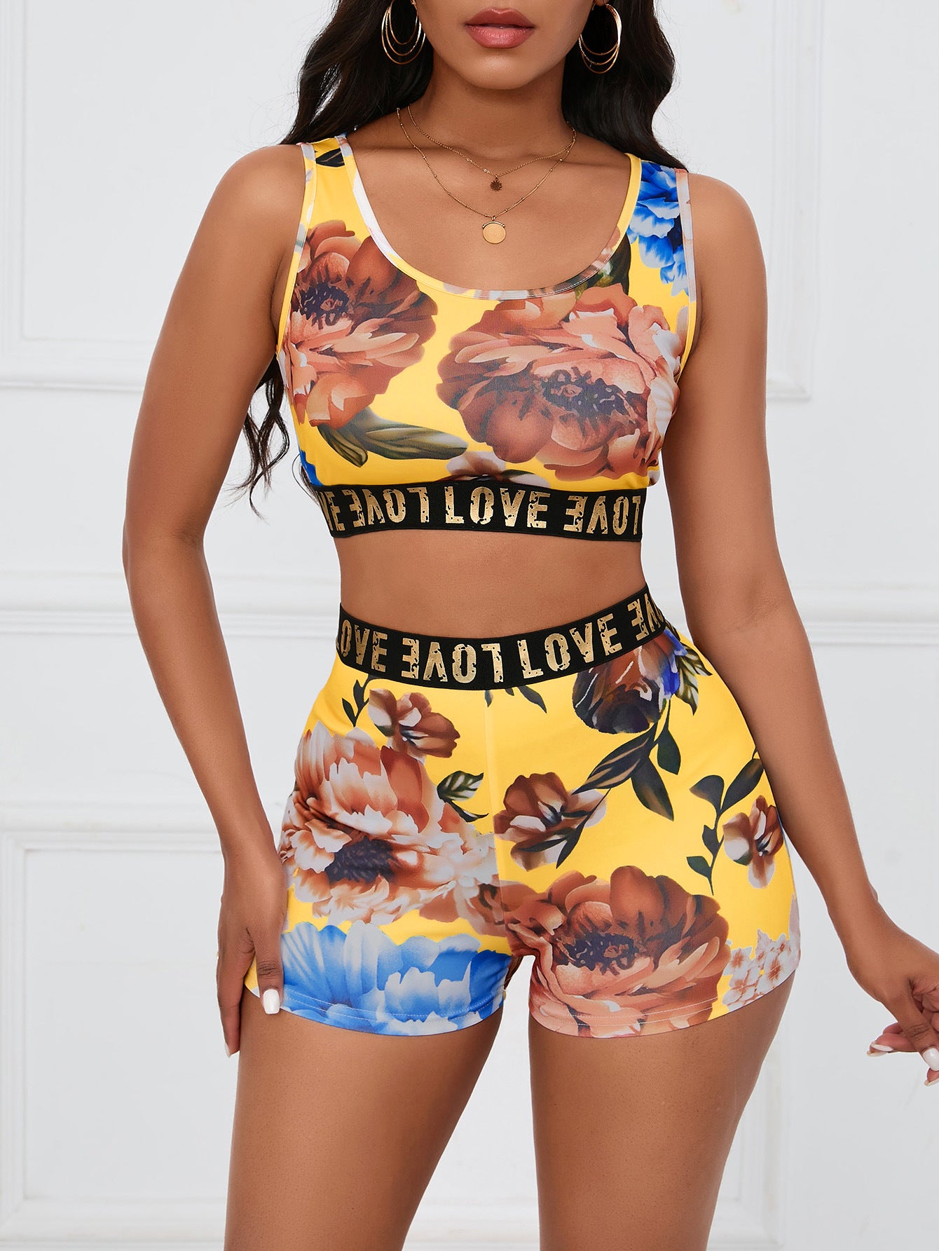 Floral Two-Piece Loungewear Set