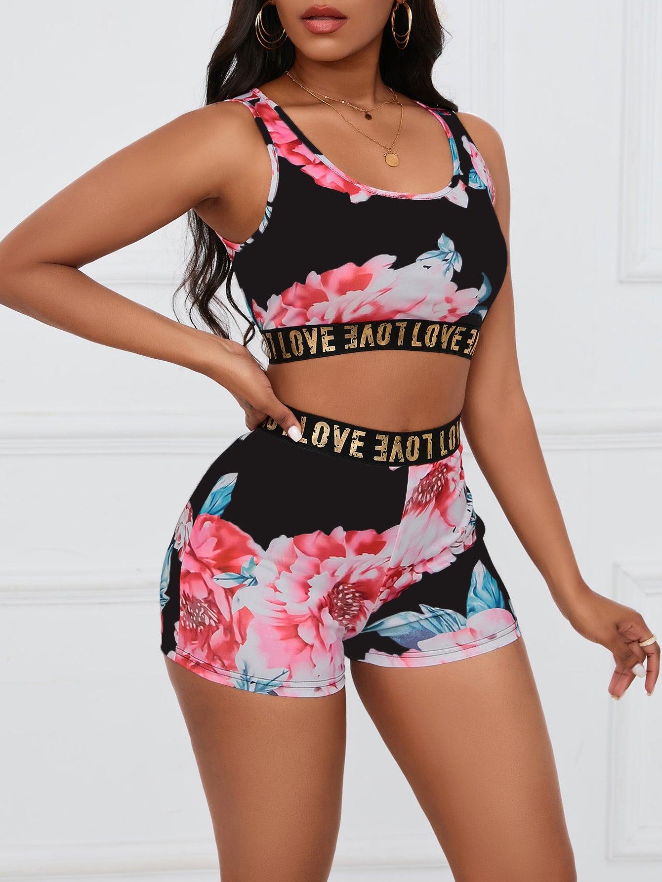 Floral Two-Piece Loungewear Set