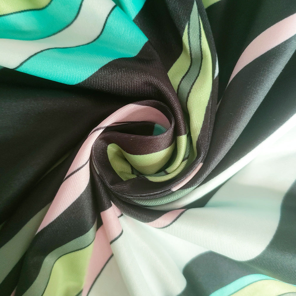 Abstract Pattern Sleeveless Jumpsuit