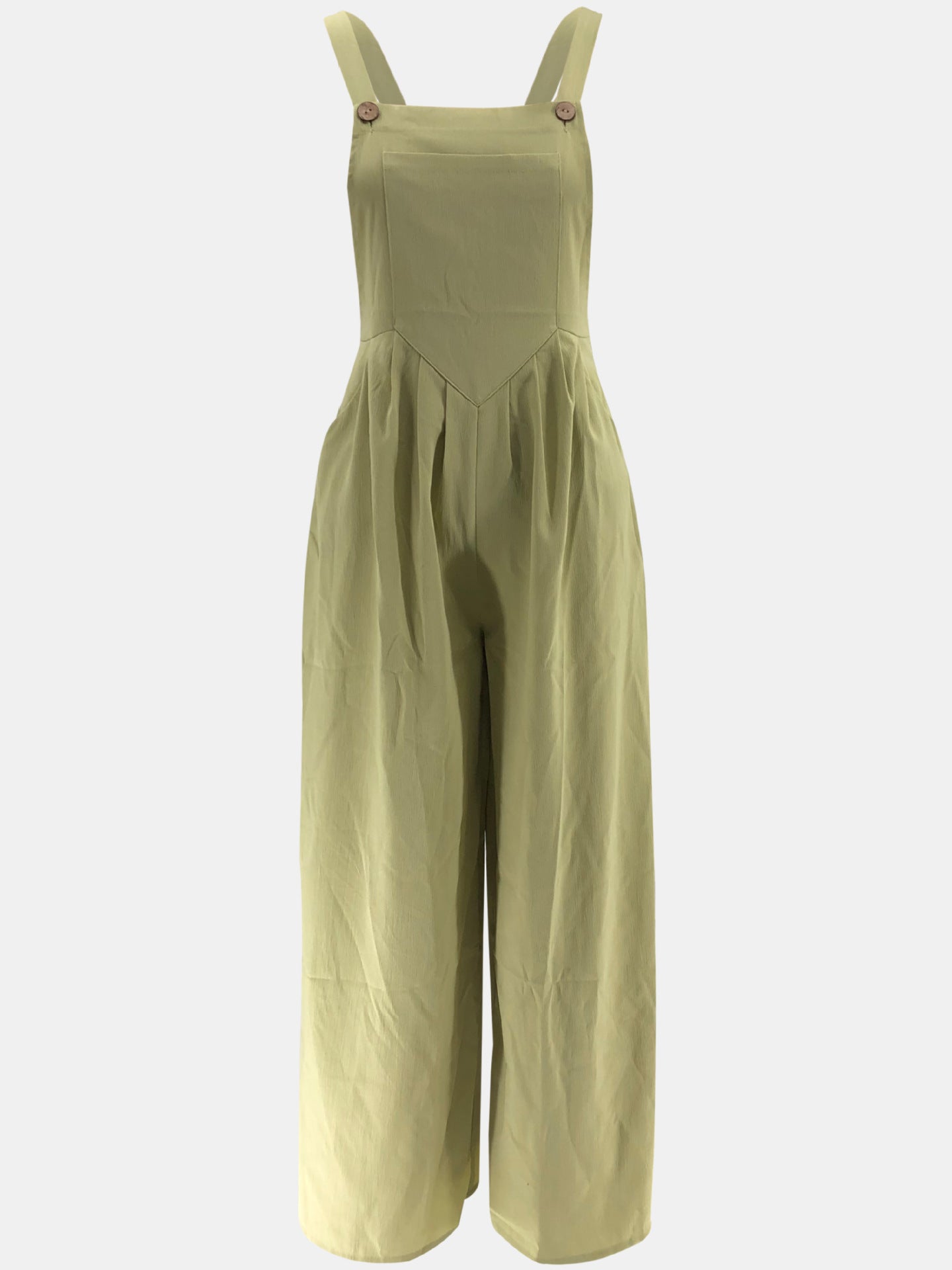 Pleated Wide-leg Jumpsuit