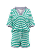 Striped Two-Piece Lounge Set