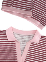 Striped Two-Piece Lounge Set