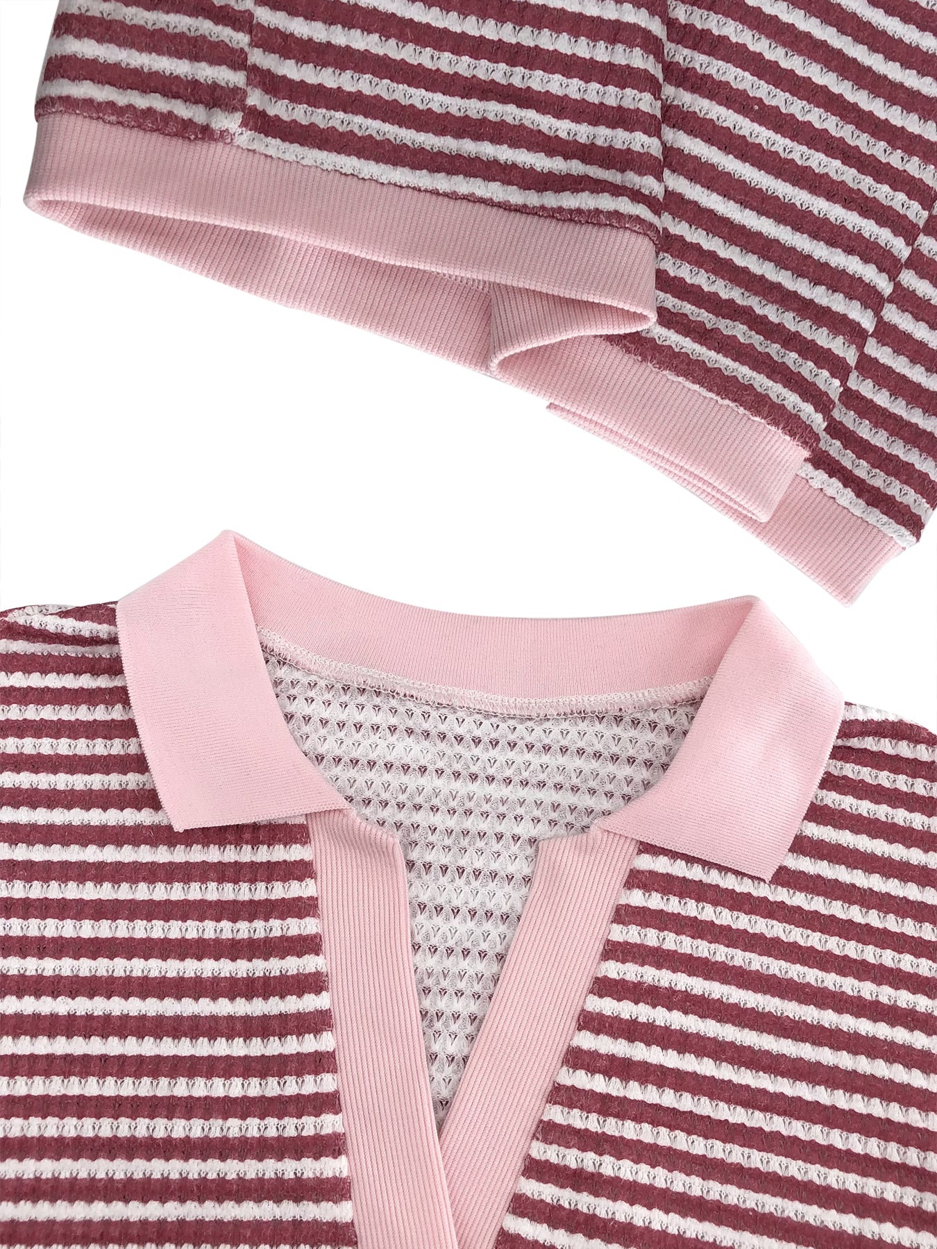 Striped Two-Piece Lounge Set