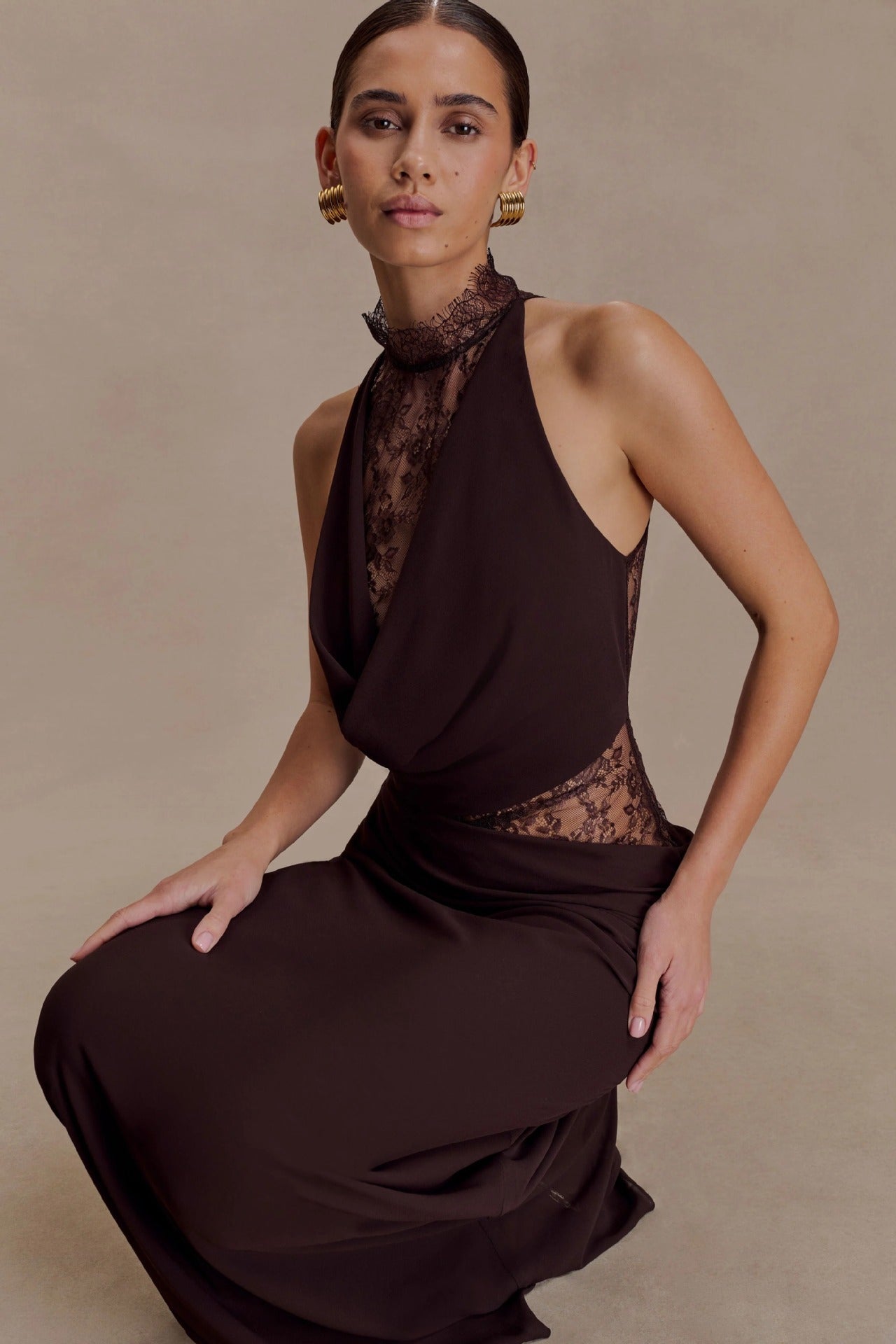 Elegant Lace Maxi Dress
