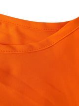 Vibrant Orange Luxe Kaftan Dress