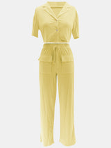 Striped Pattern Casual Lounge Set