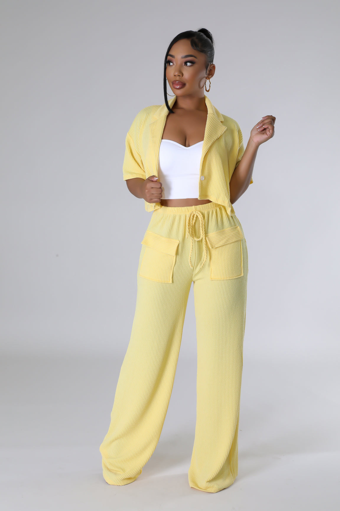 Striped Pattern Casual Lounge Set