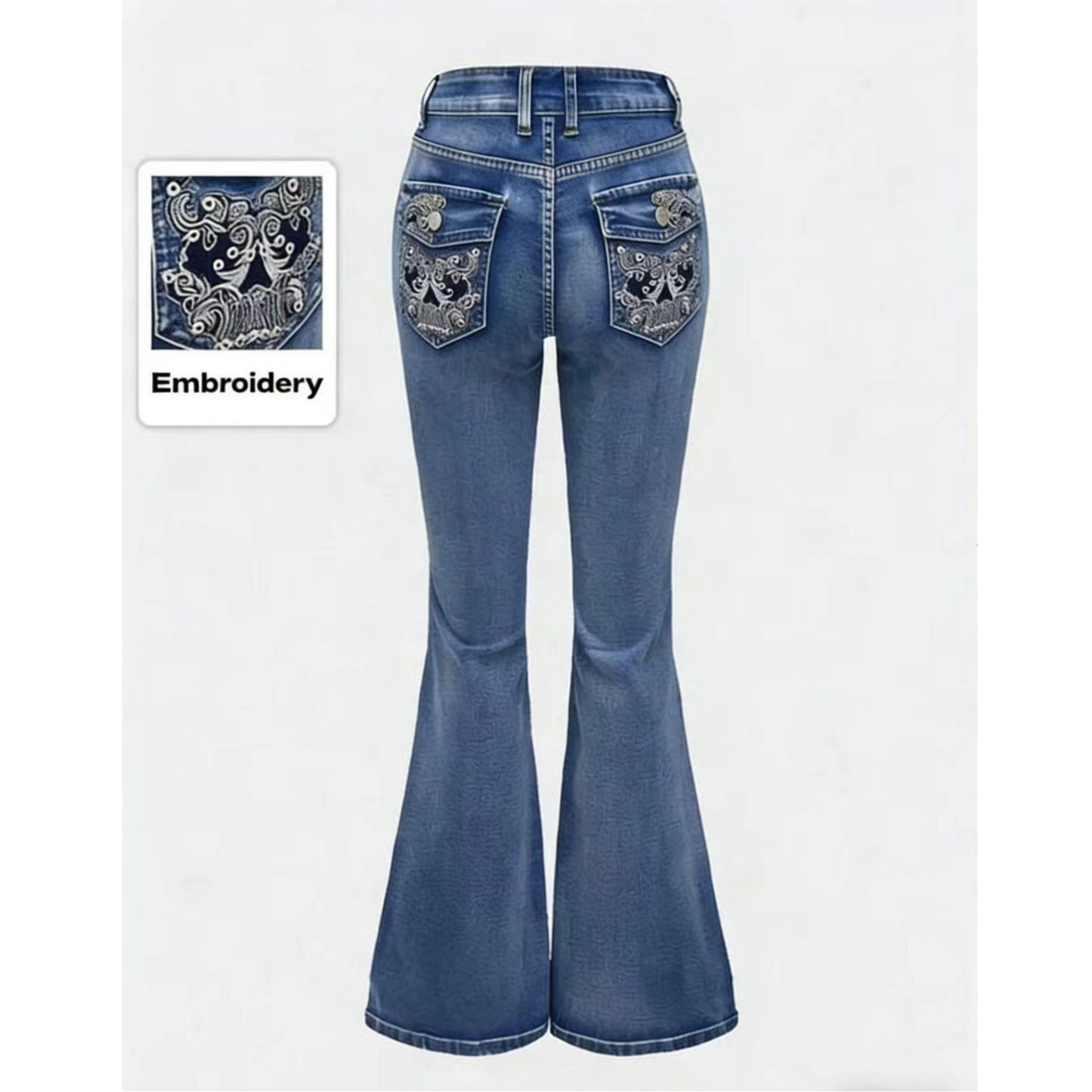 High-Rise Flared Bootcut Jeans