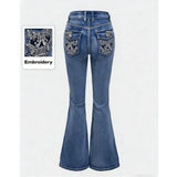 High-Rise Flared Bootcut Jeans