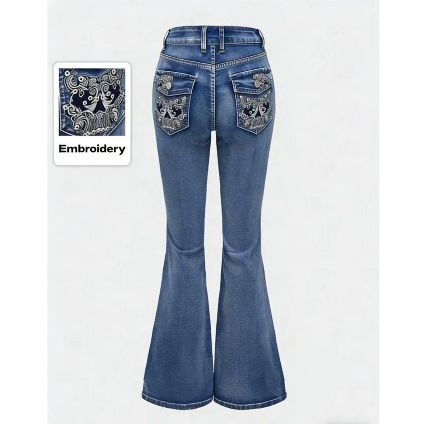 High-Rise Flared Bootcut Jeans