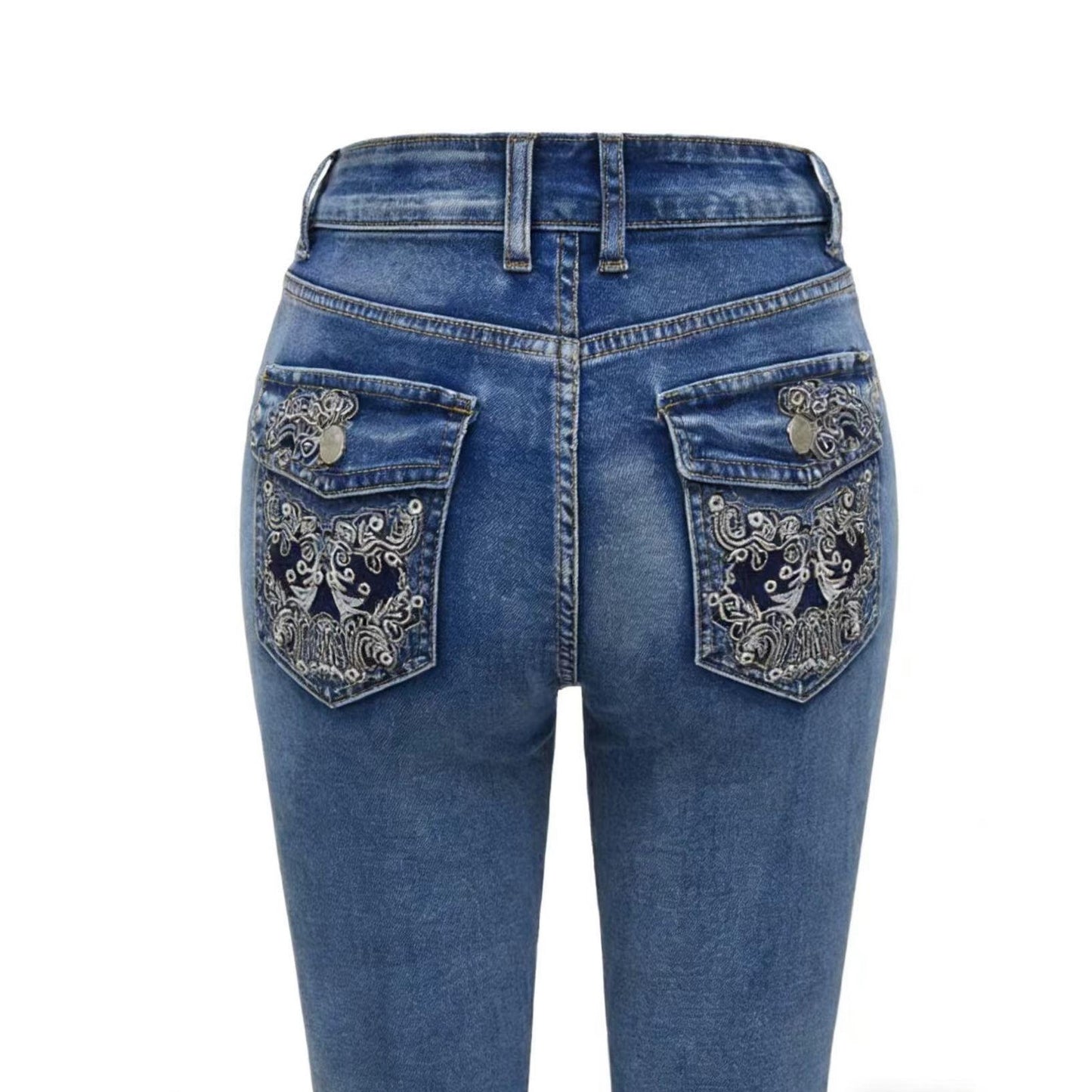 High-Rise Flared Bootcut Jeans