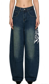 Wide Leg Denim Jeans