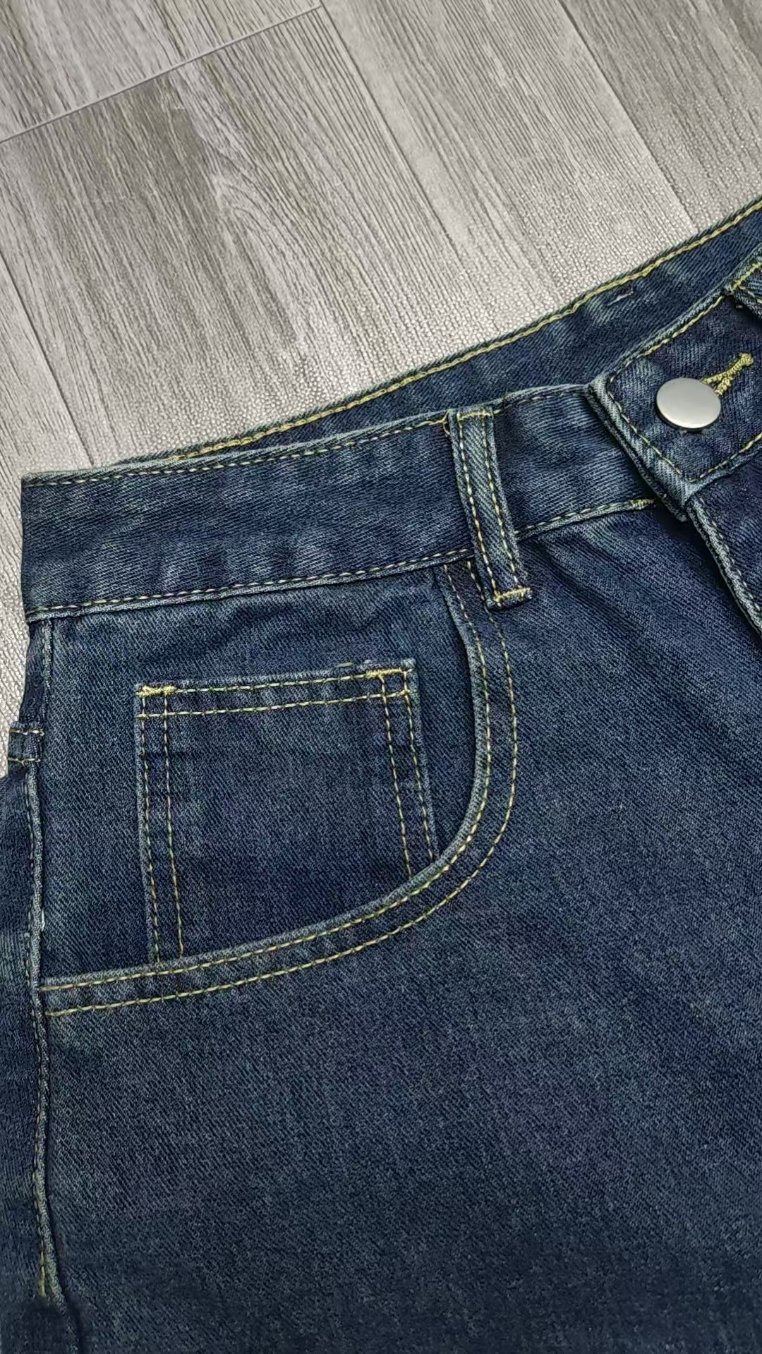 Wide Leg Denim Jeans
