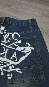 Wide Leg Denim Jeans