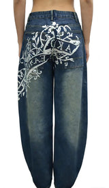 Wide Leg Denim Jeans