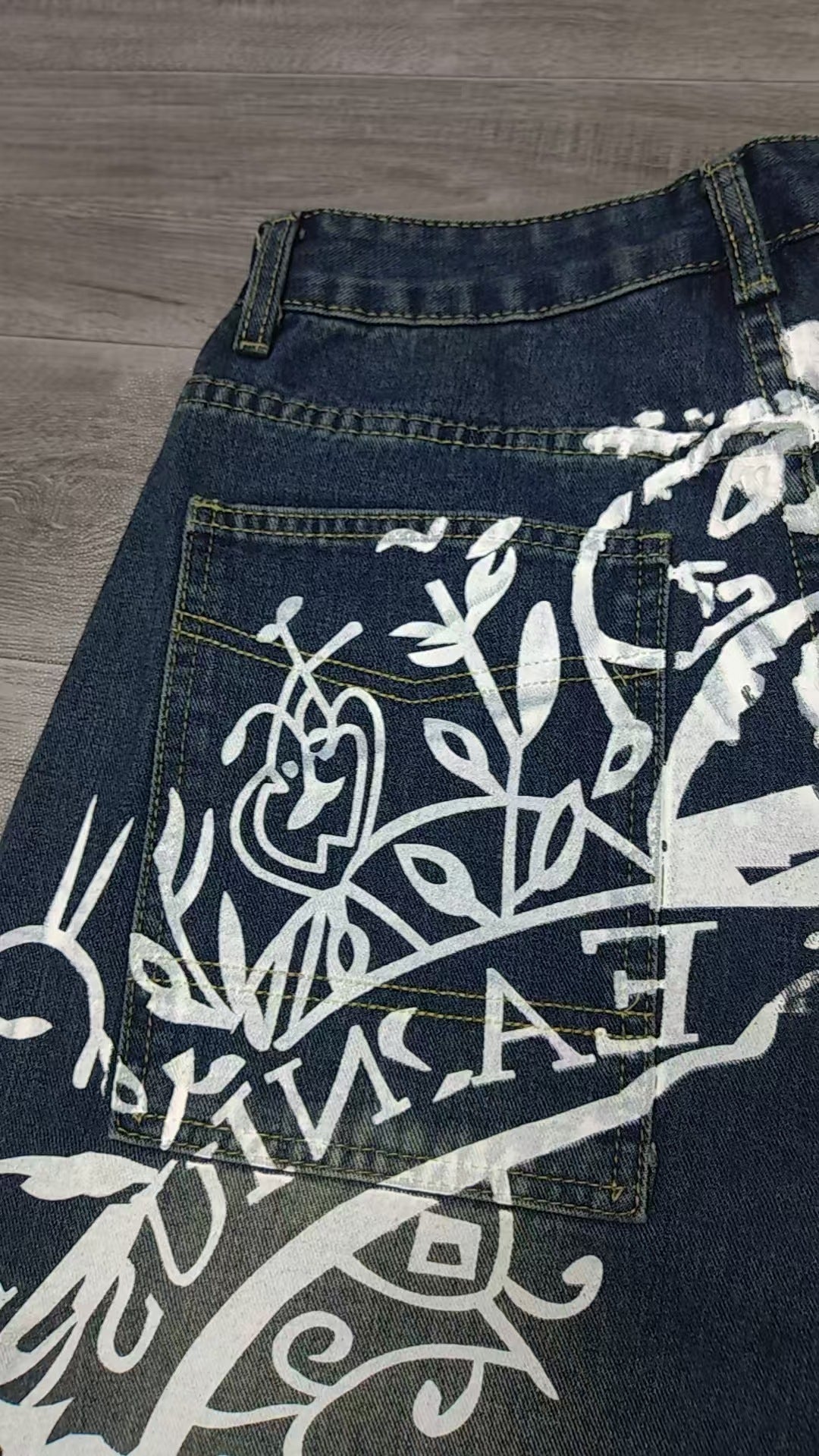 Wide Leg Denim Jeans