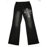 Wide-Leg Jeans with Design