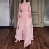 Pink Embellished Evening Gown