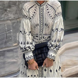 Chic Patterned Maxi Dress