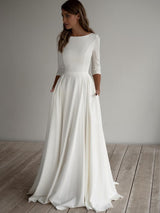 Classic Long-Sleeve Maxi Dress