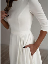 Classic Long-Sleeve Maxi Dress