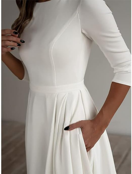 Classic Long-Sleeve Maxi Dress