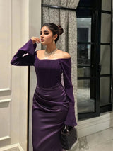 Off-Shoulder Evening Gown