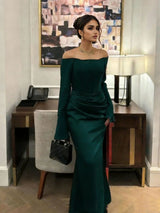 Off-Shoulder Evening Gown