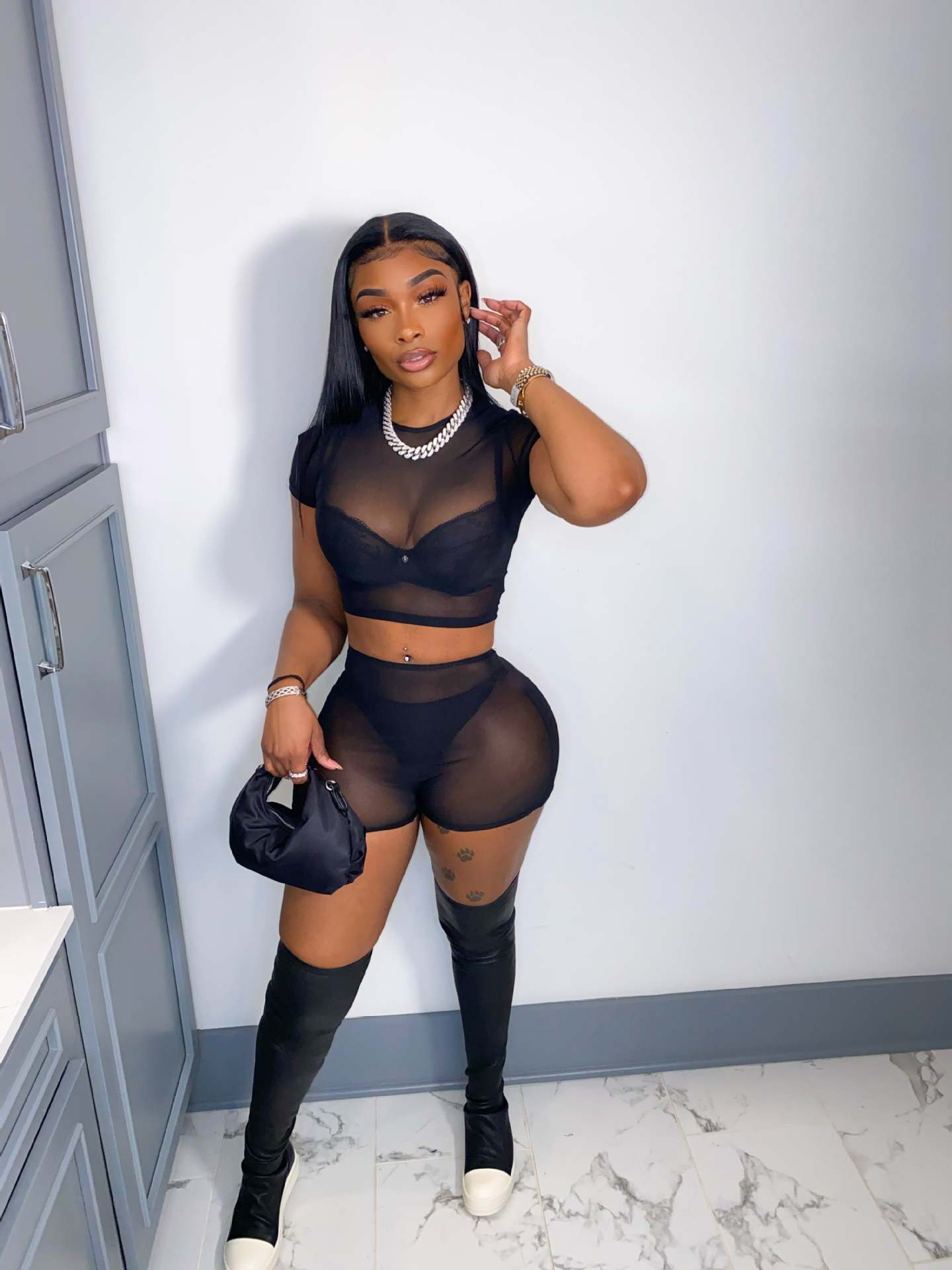 Mesh Two-Piece Set