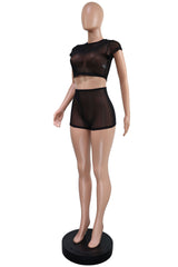 Mesh Two-Piece Set