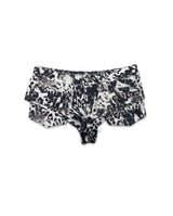 Animal Print High-Waisted Shorts