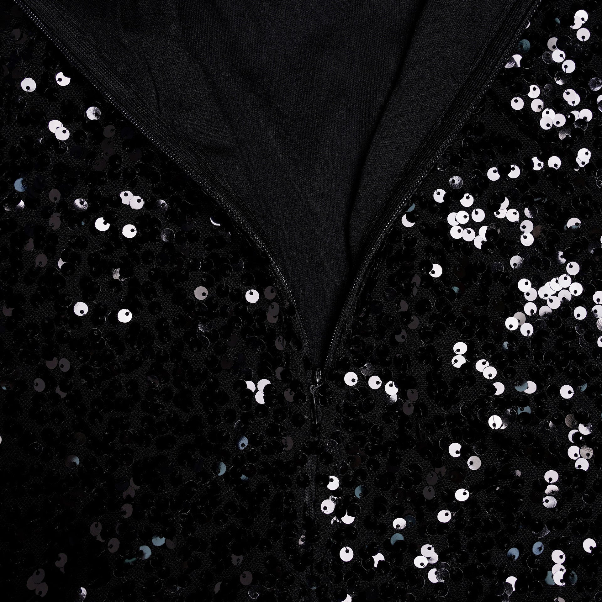 Glamorous Black Sequin Evening Gown